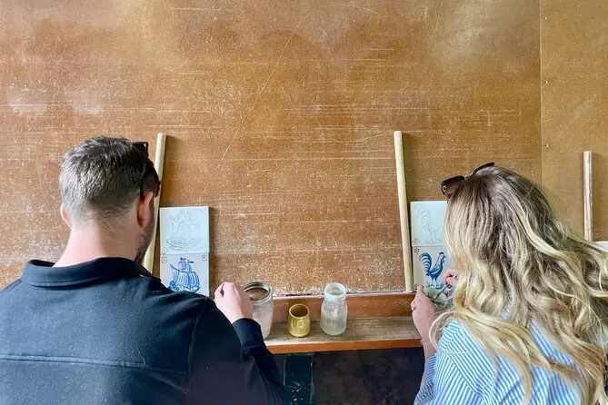 Exclusive Tiles Painting Workshop with Wine Tasting and Sesimbra Private Tour - 2