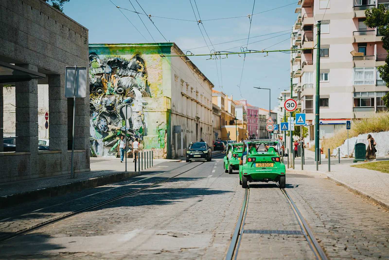 Lisbon Street Art Tour on an Electric Car - 4