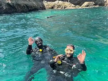 My first scuba Dive into the Ocean from Sesimbra - 2