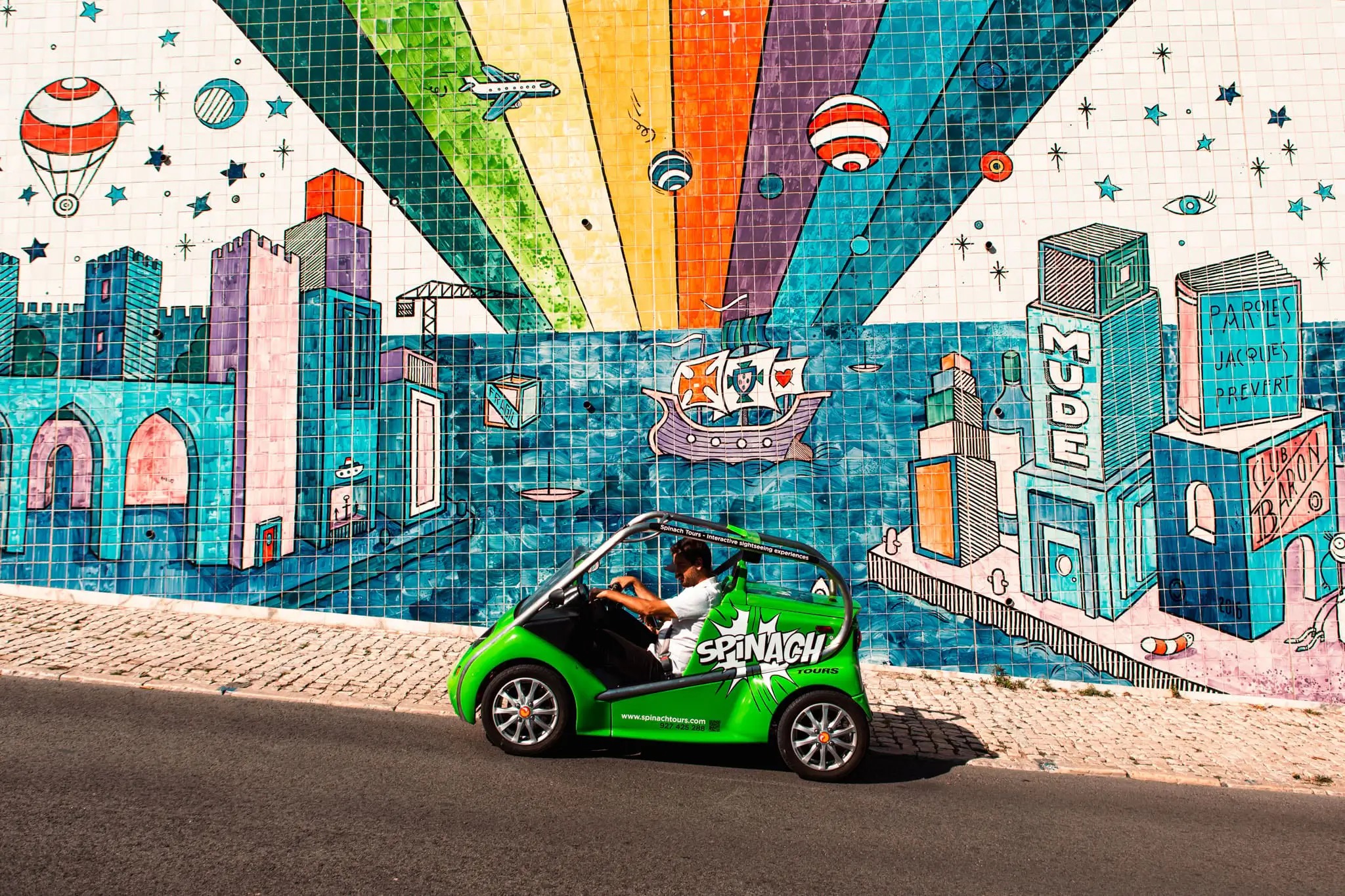 Lisbon Street Art Tour on an Electric Car - 2