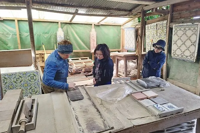 Exclusive Tiles Painting Workshop with Wine Tasting and Sesimbra Private Tour - 6