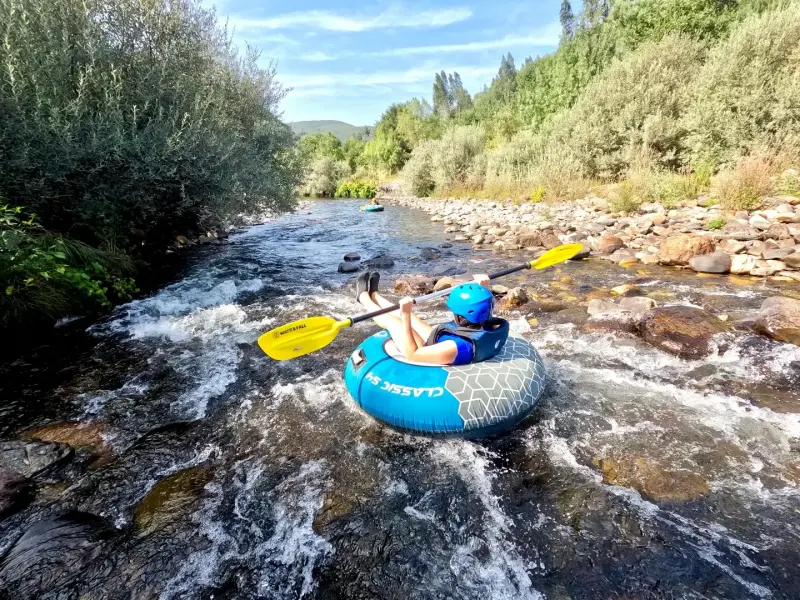 Tubing-Rafting in the Paiva River near Porto